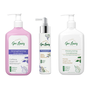 Hair Fall and Hydrating Bundle – Hair Activator spray ,Strengthen shampoo & Moisturizing Conditioner